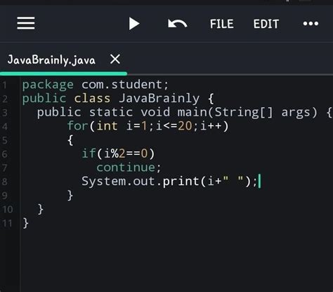 Java Program To Print Odd Numbers From 1 To 100 .